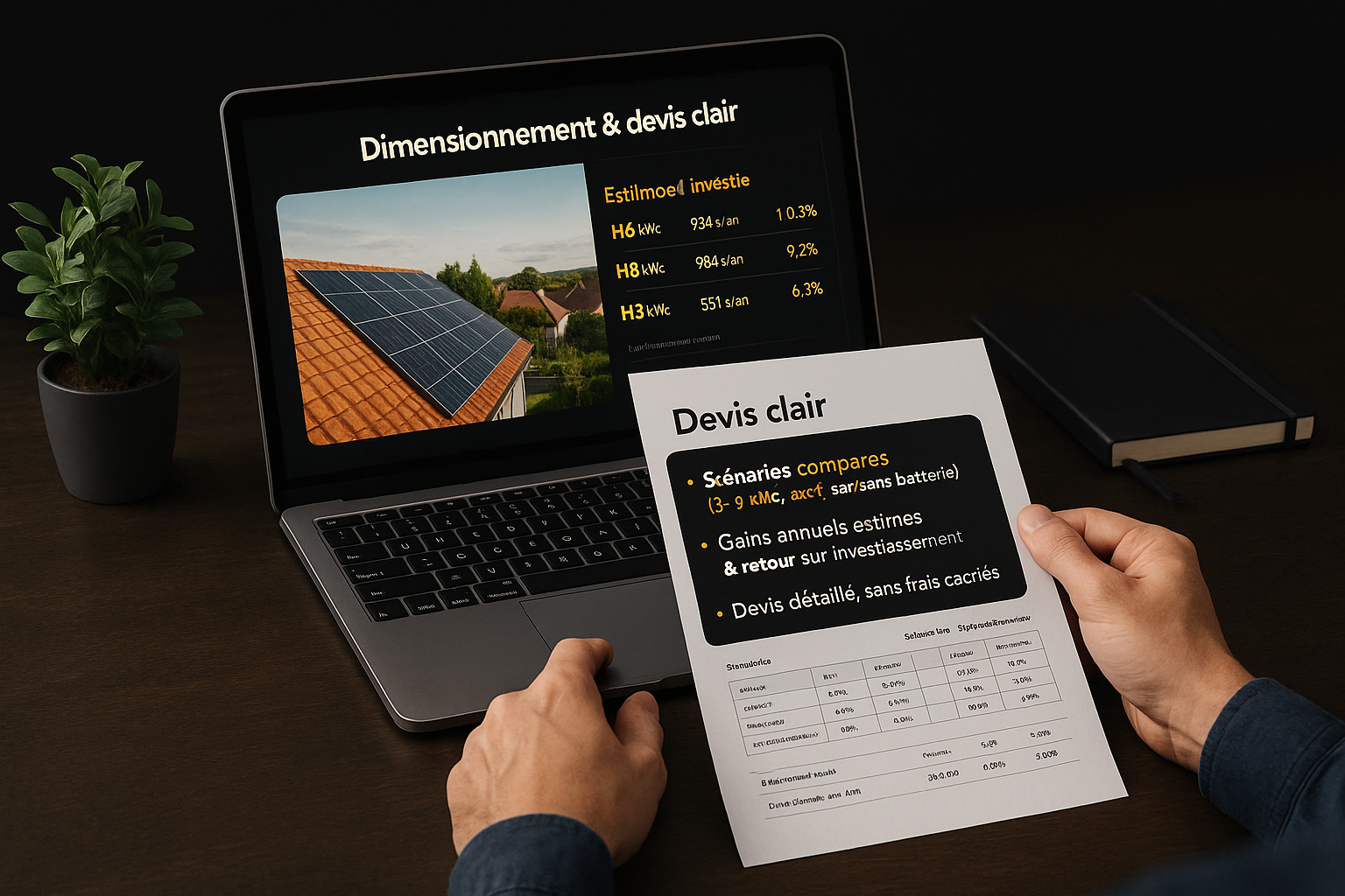 Devis solaire transparent