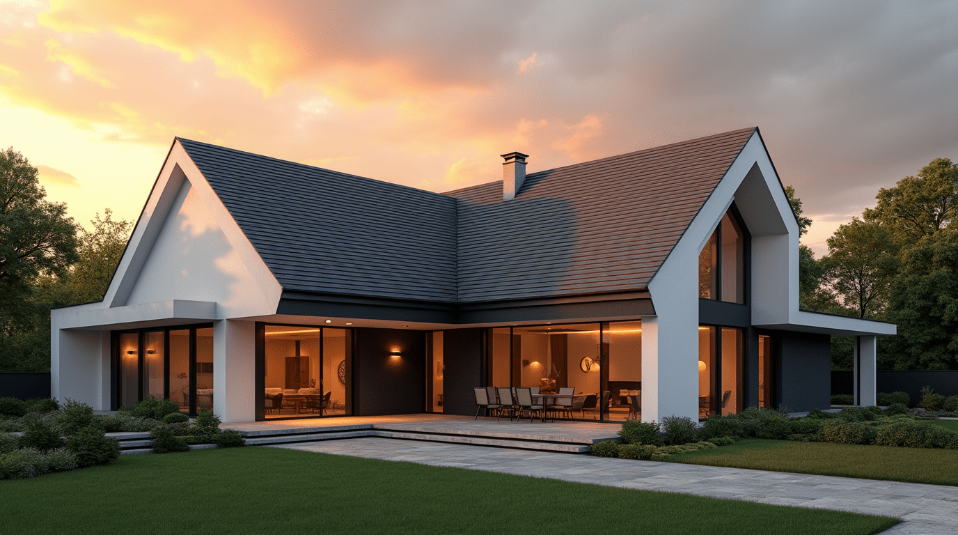 Avant installation : maison sans panneaux solaires